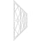 Ekena Millwork Set of Four Panels for 94 1/2"W x 36 1/4"H Kiowa Fretwork Wainscot Wall Paneling WPKP18X01X47KWA - alternate 5